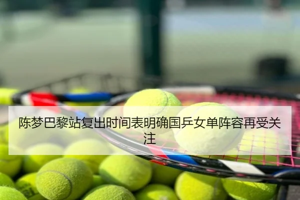 陈梦巴黎站复出时间表明确国乒女单阵容再受关注